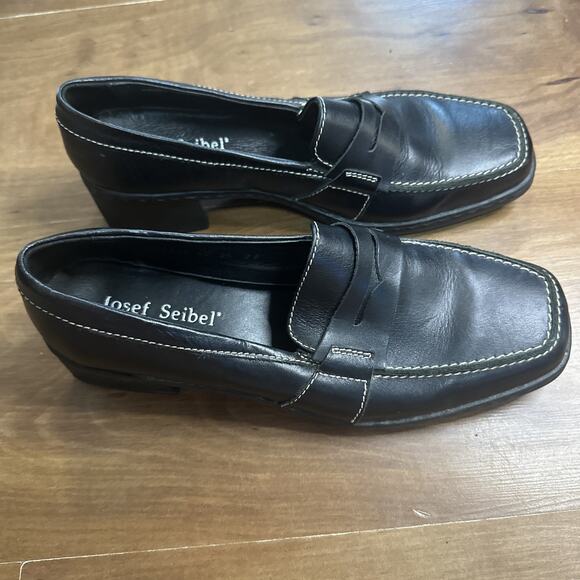 Joseph Siebel Womens Heels Dress Shoes Size 40 Black Leather - Picture 3 of 7